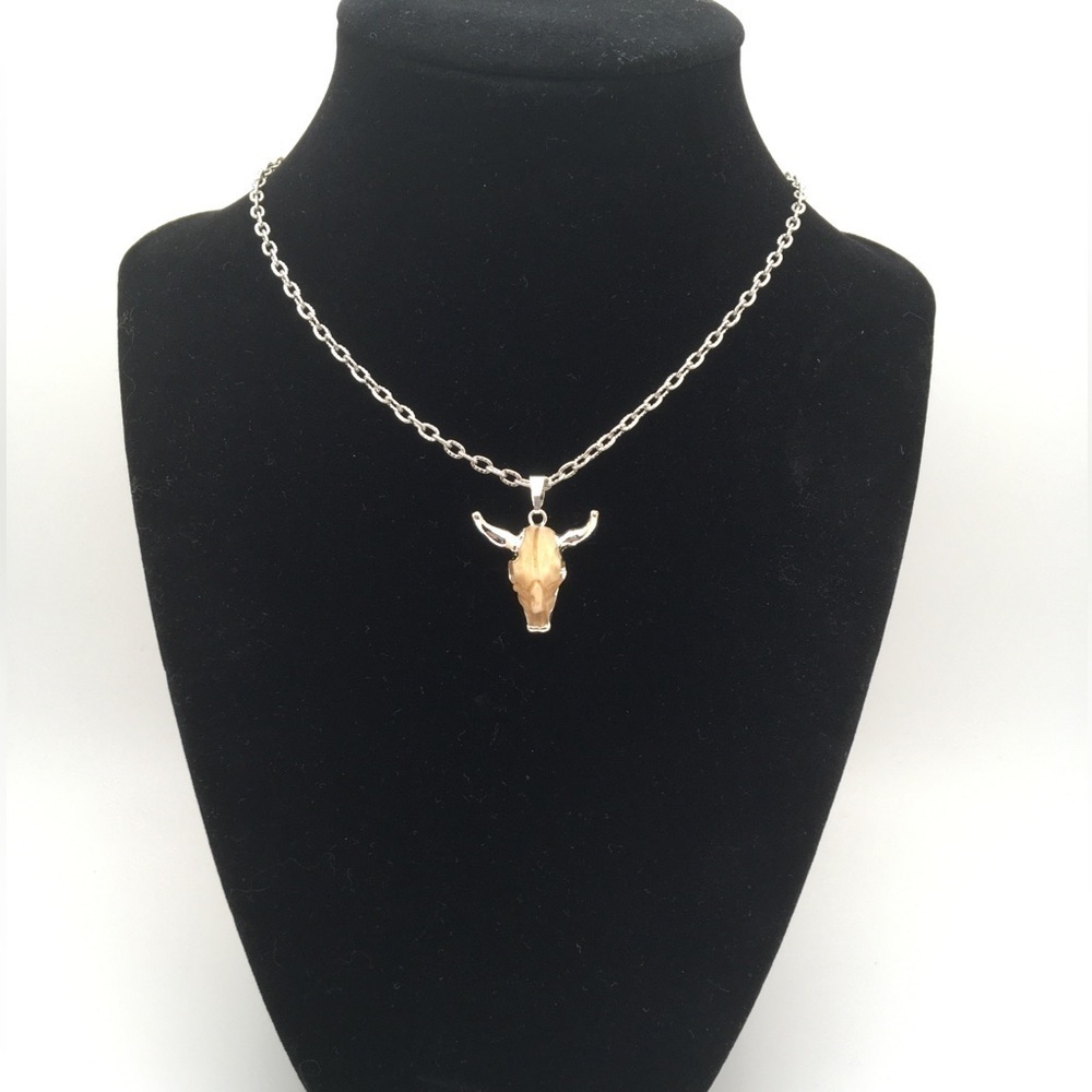 Silver Dipped Ox Bone Necklace - Picture 4 of 11